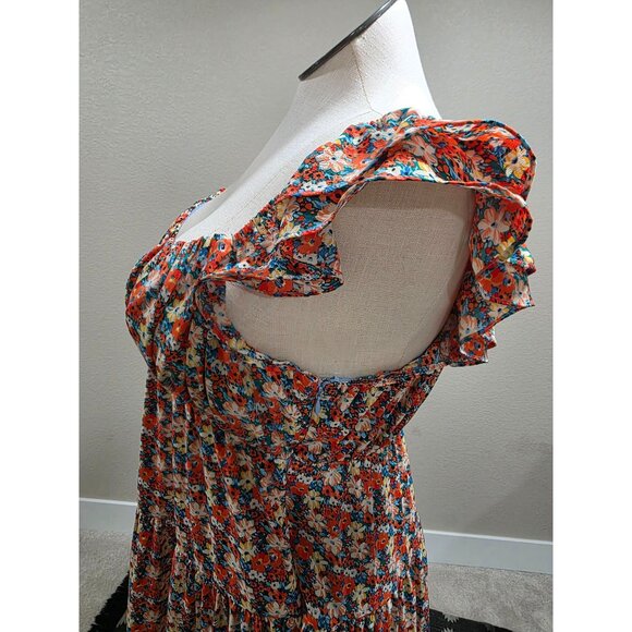 Floral Tiered Maxi Dress By English Factory Size S - Picture 9 of 12